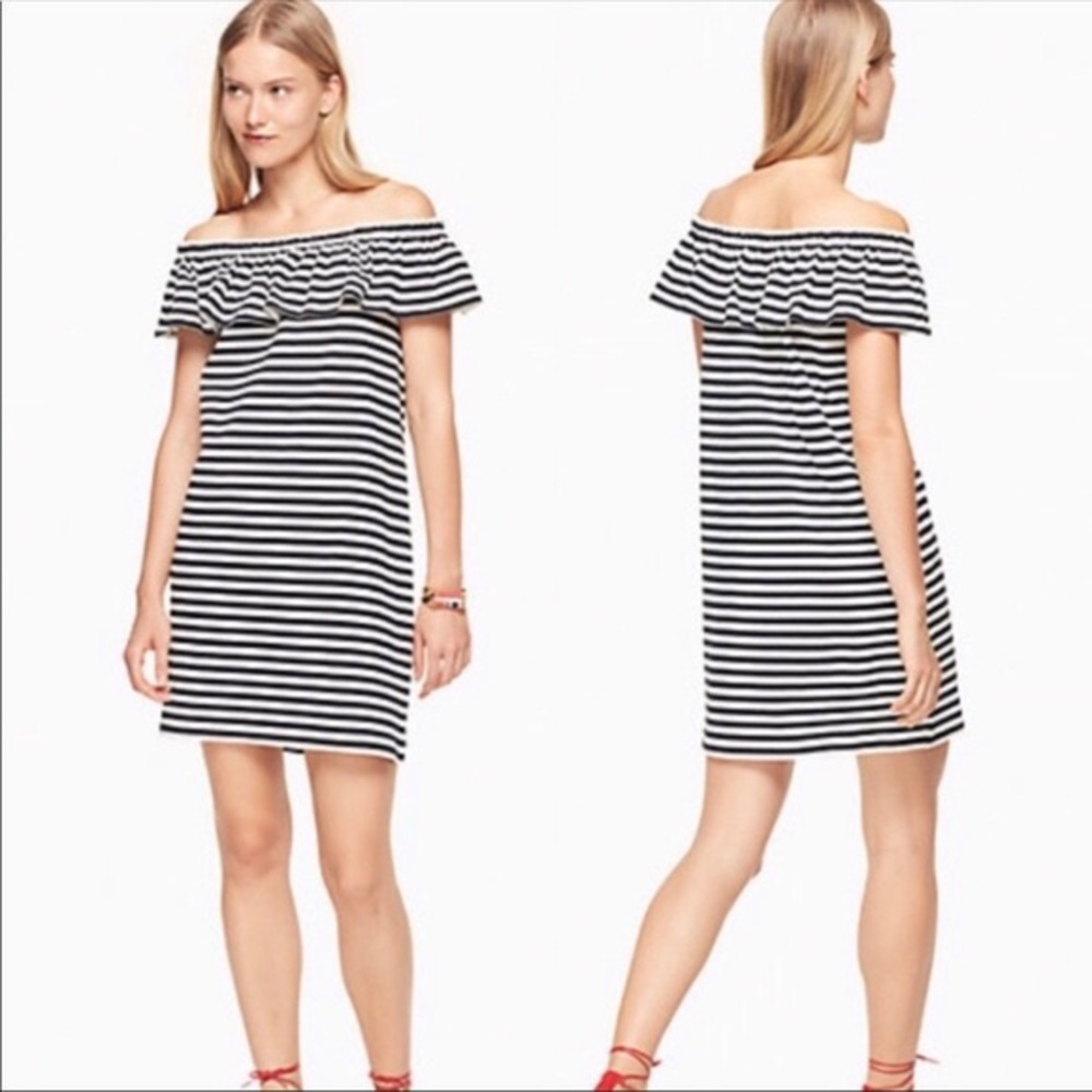 Kate Spade Broome Street off the shoulder dress